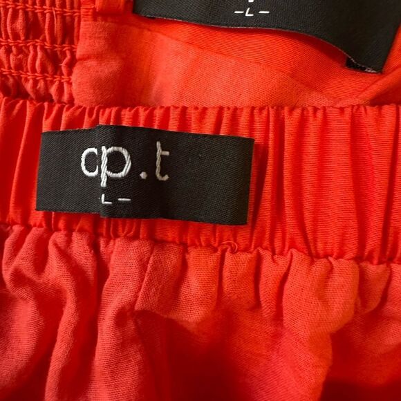 O.P.T Two Piece Set sleeveless crop tube top tiered swing maxi skirt large - Picture 6 of 7